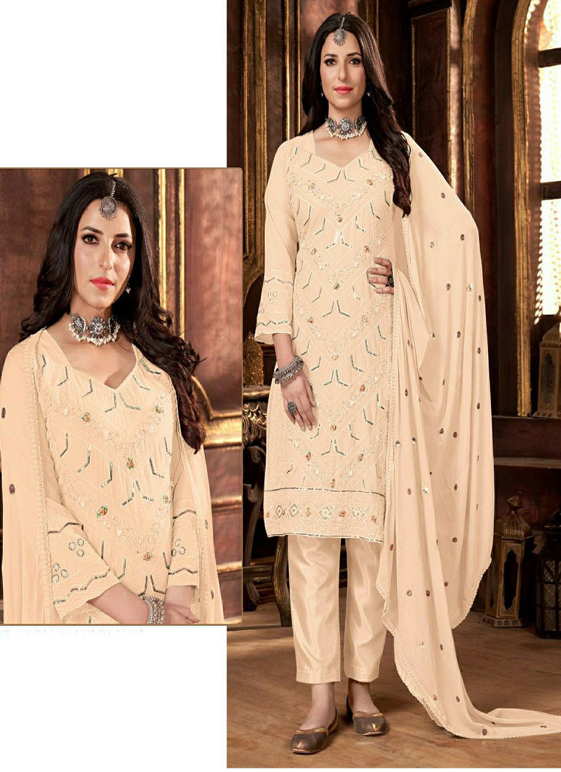 Ramsha R 583 A To D Georgette Pakistani Suits Catalog
